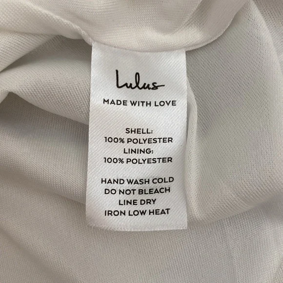 LULU’S Any Sway, Shape, or Form White Lace Halter Dress Size XS - Picture 7 of 9